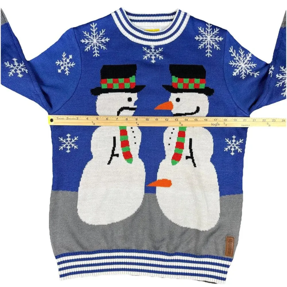 Tipsy Elves Snowman Christmas Sweater Size Medium Funny Ugly Carrot Party Unisex